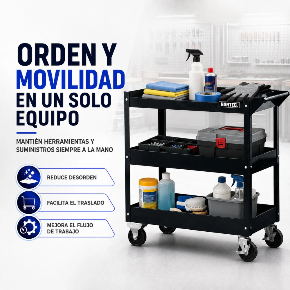 Carro de Servicio para Taller Mecánico Uso Pesado HANTEC - Imagen 5
