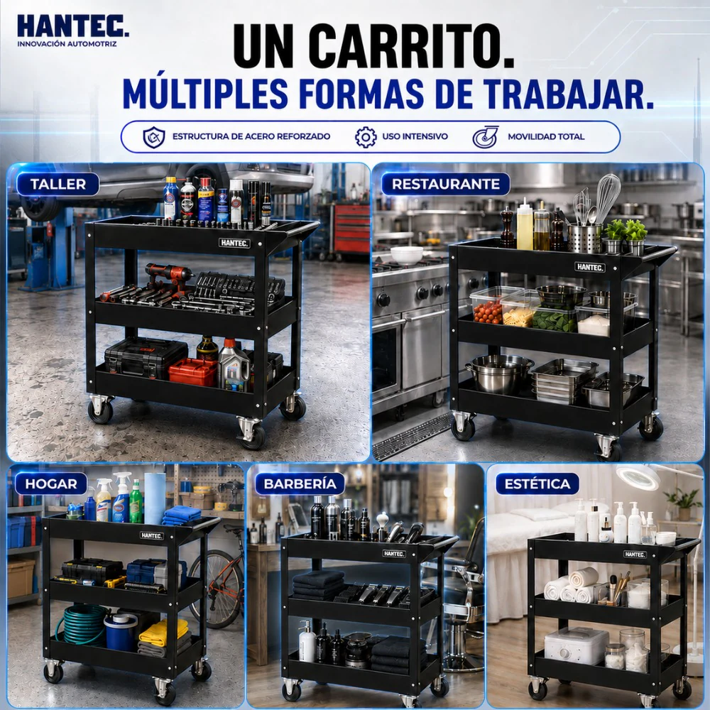 Carro de Servicio para Taller Mecánico Uso Pesado HANTEC - Imagen 6