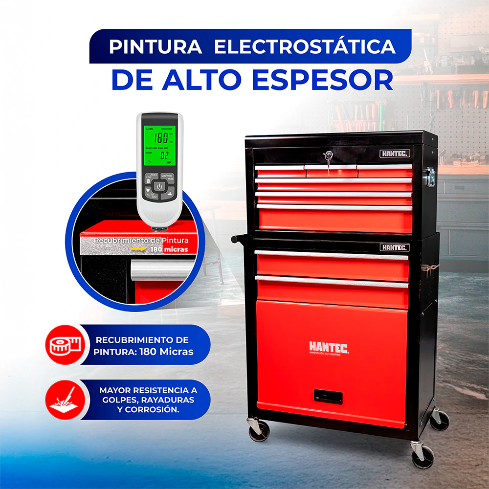 Gabinete con Caja para Herramientas 9 Cajones HANTEC - Imagen 7