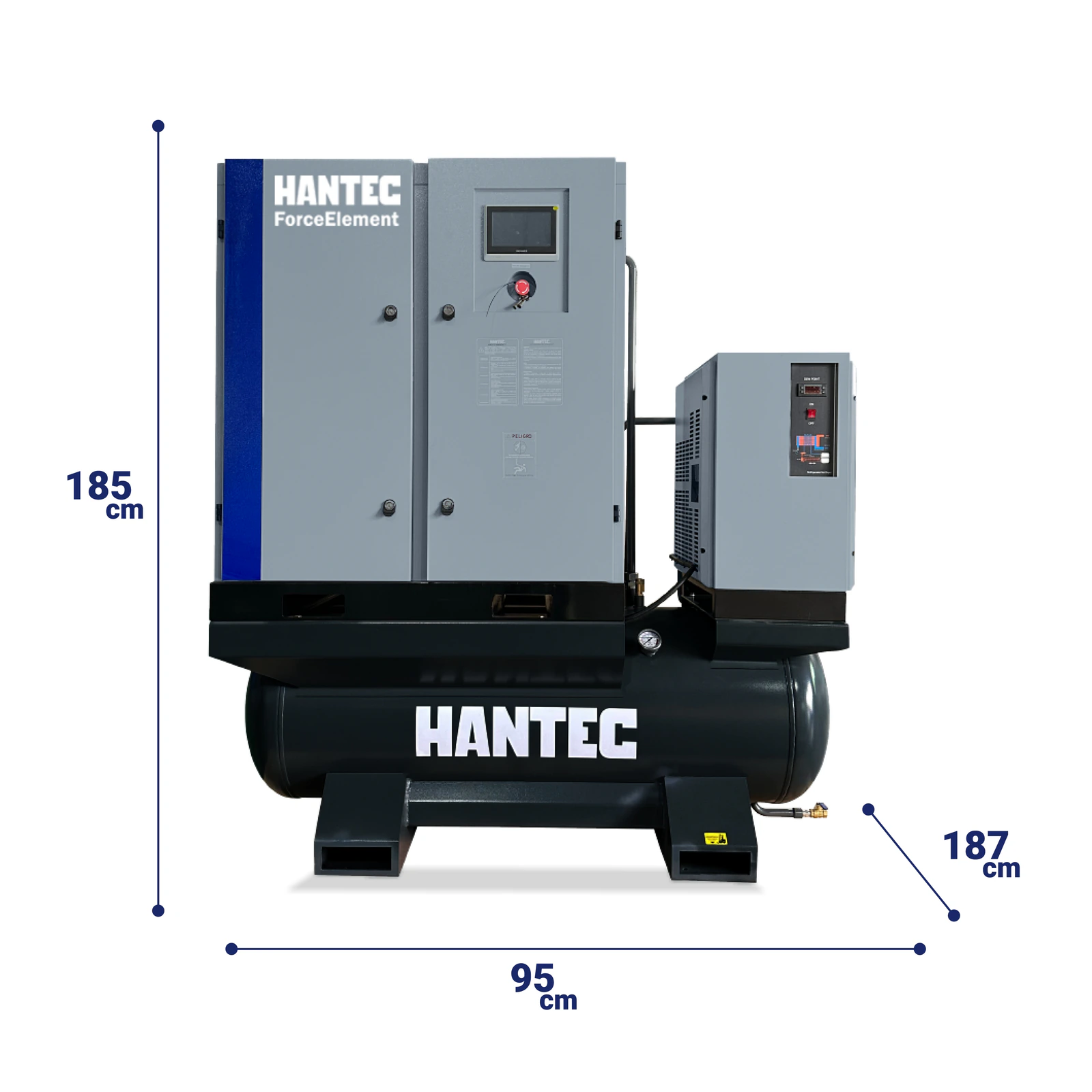 Compresor Tornillo ForceElement 30HP Todo en Uno HANTEC - Imagen 4