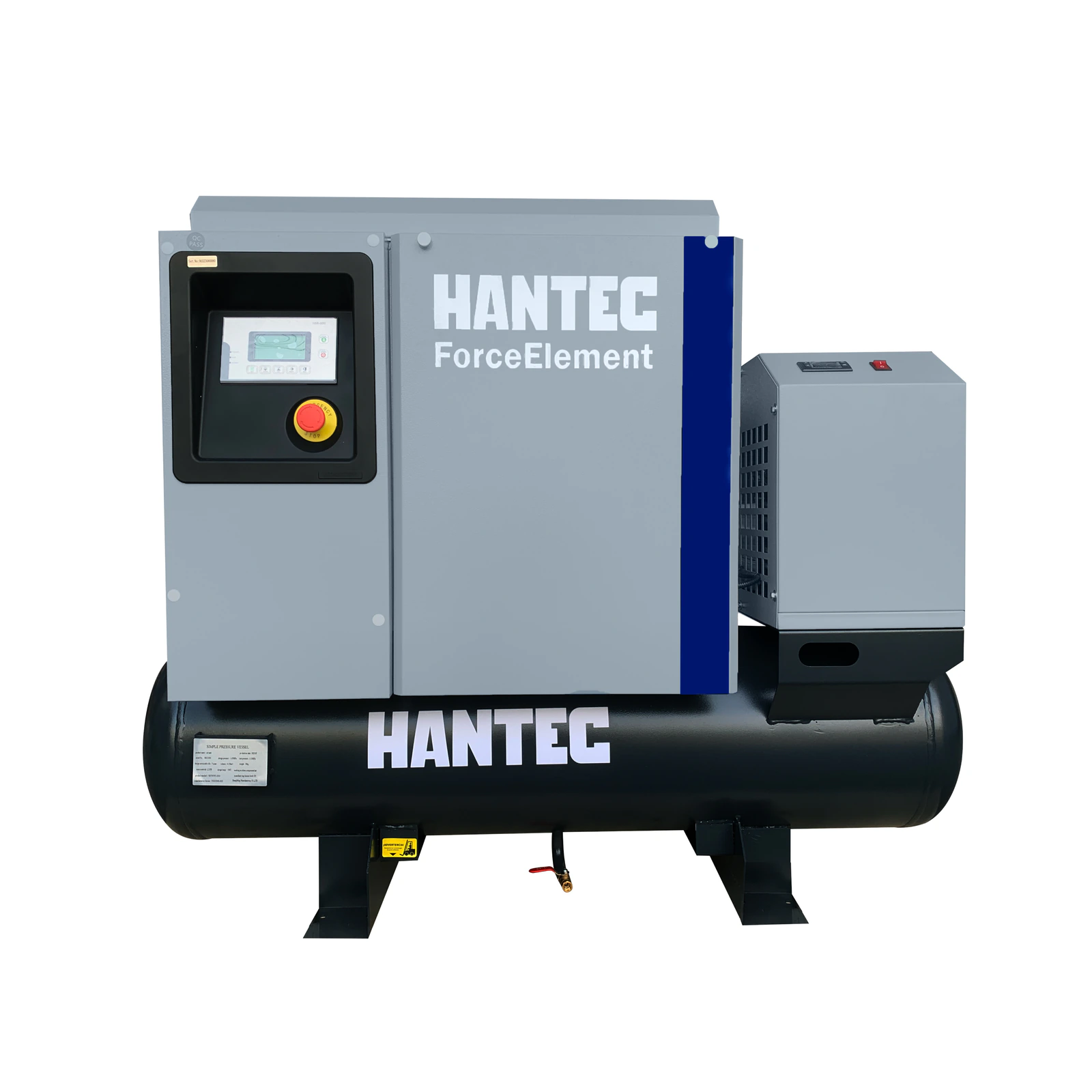 Compresor Tornillo ForceElement 5HP con Tanque y Secador HANTEC