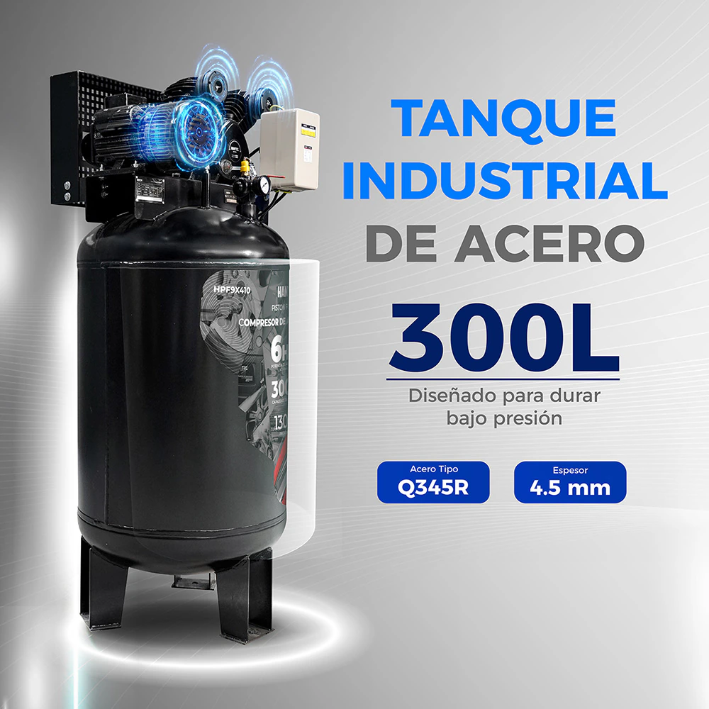 Compresor de Aire PistonForce 6HP 110V HANTEC - Imagen 6