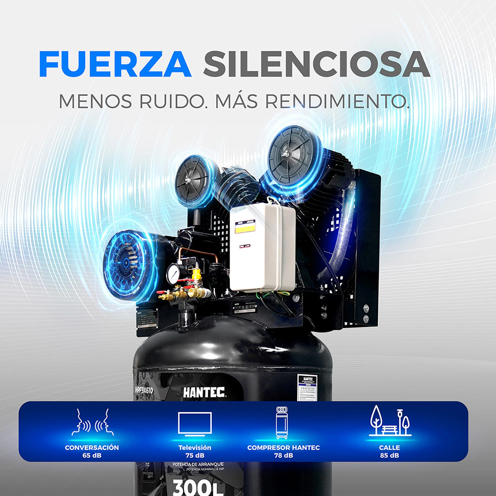Compresor de Aire PistonForce 8HP 110V HANTEC - Imagen 5