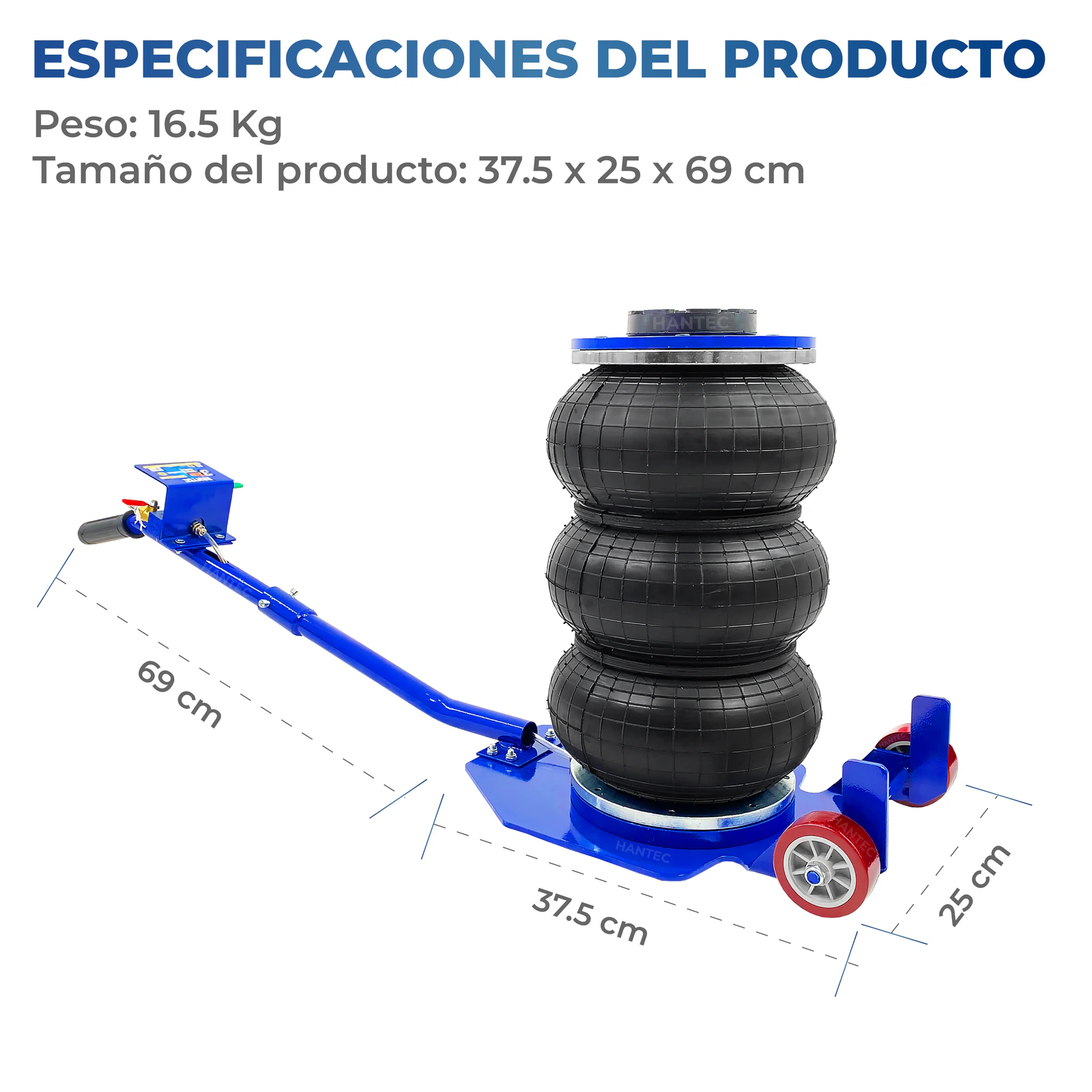 Gato Neumático Airbag 3 Ton HANTEC - Imagen 3