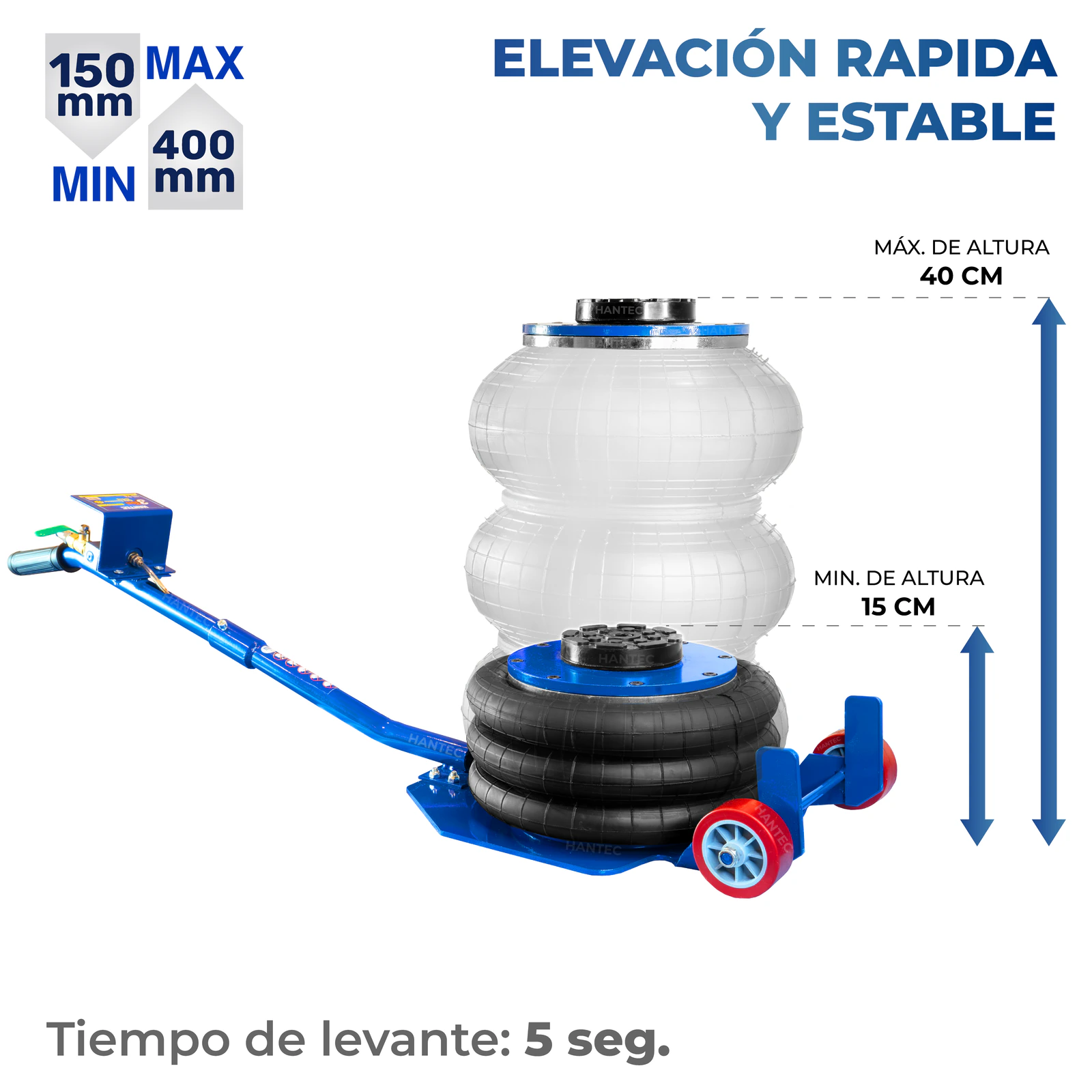 Gato Neumático Airbag 3 Ton HANTEC - Imagen 4