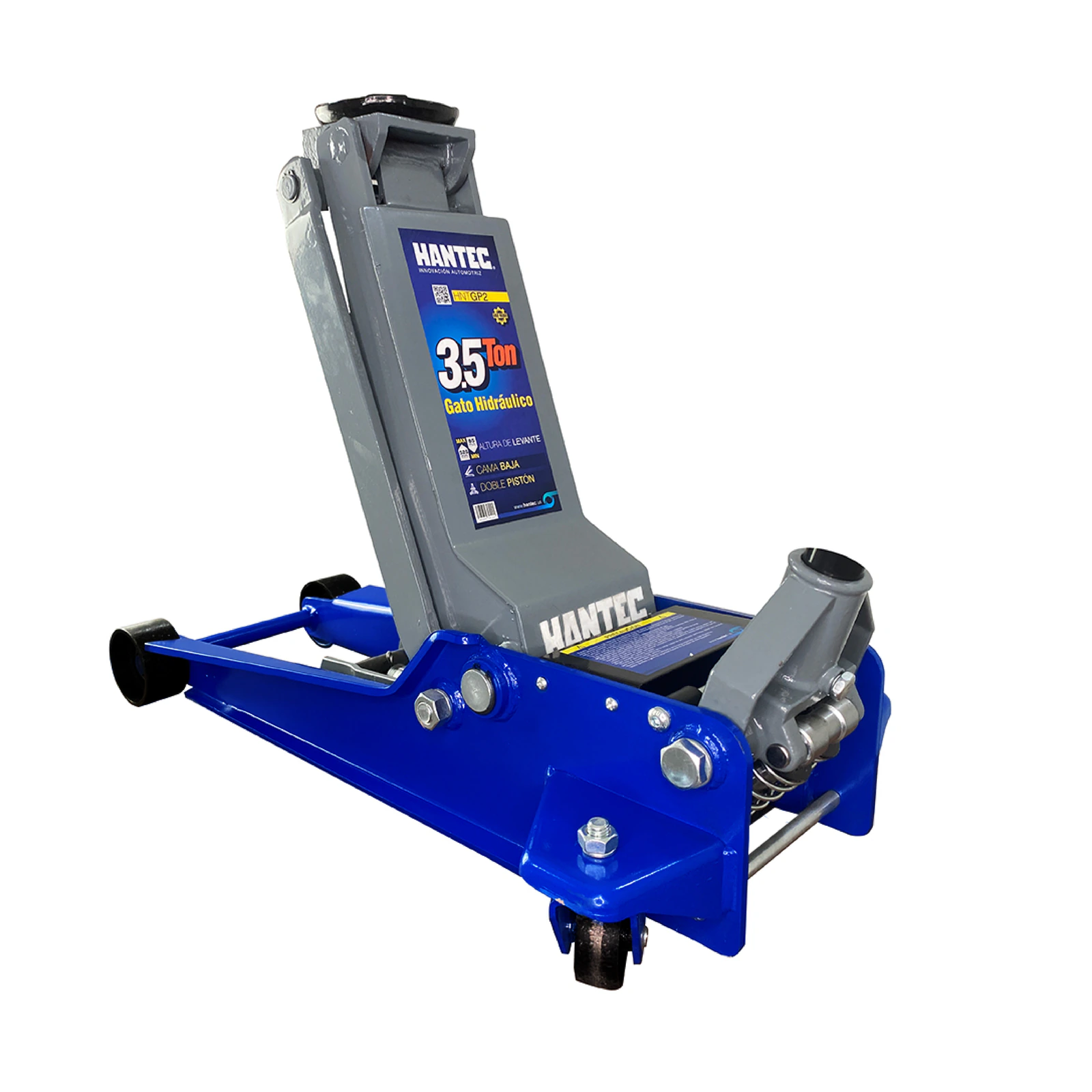 Gato Hidráulico de Patín 3.5 Ton Cama Baja HANTEC - Imagen 2