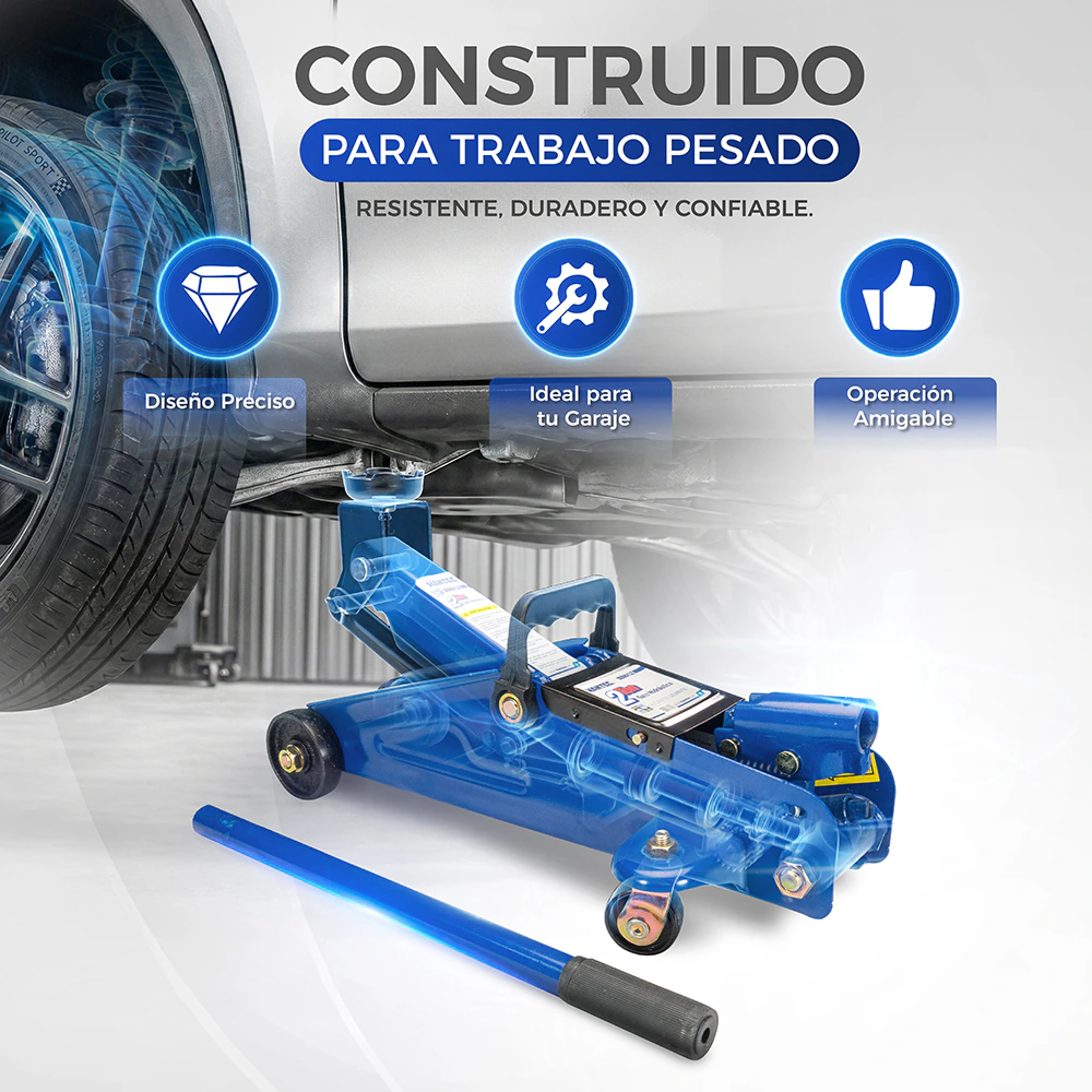 Gato Hidráulico de Patín 2 Ton HANTEC - Imagen 6