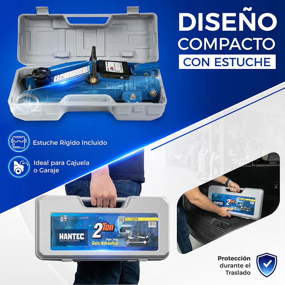 Gato Hidráulico de Patín 2 Ton HANTEC - Imagen 7