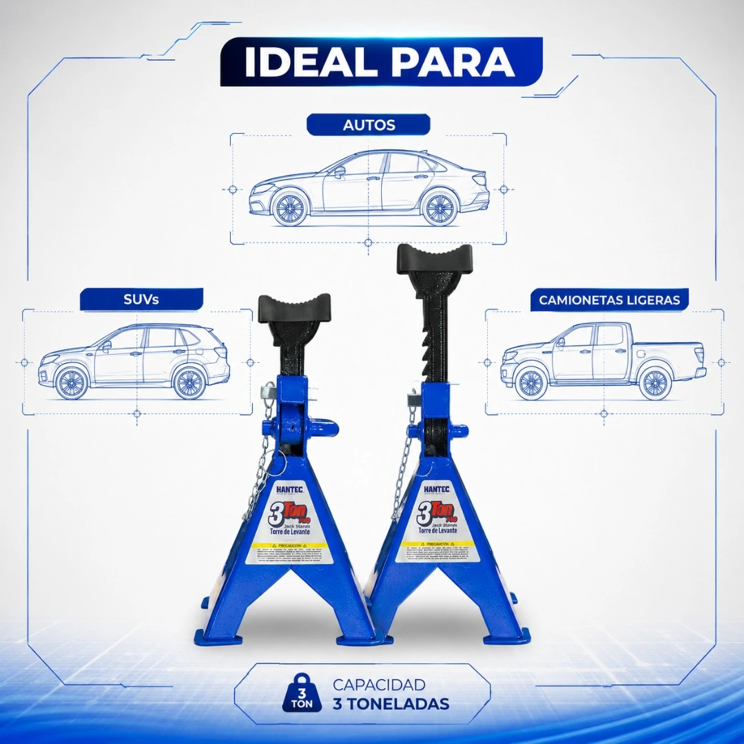 Torre de Levante 3 Ton PRO con Antiderrapante HANTEC - Imagen 12