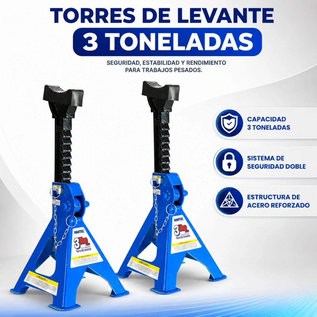 Torre de Levante 3 Ton PRO con Antiderrapante HANTEC - Imagen 2