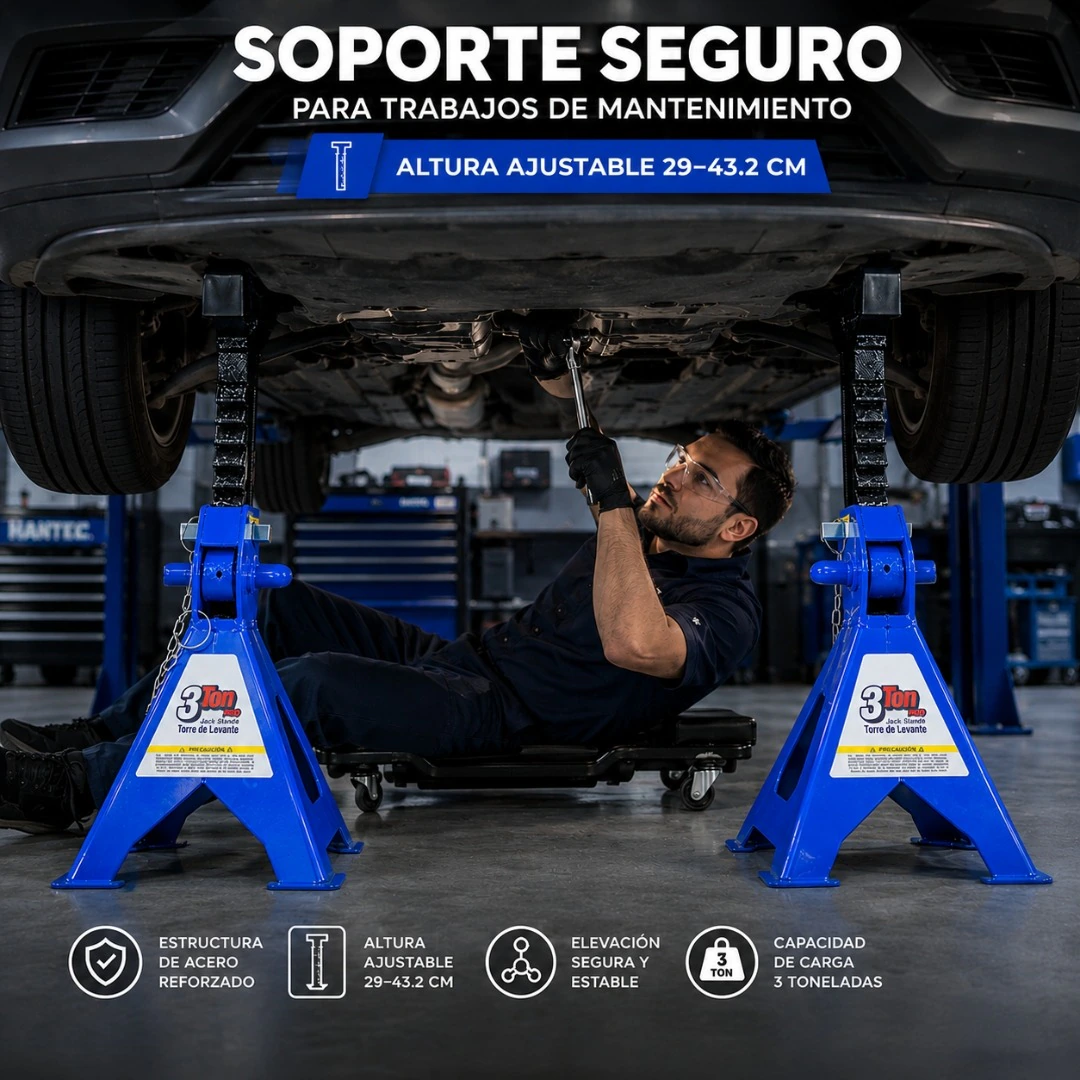 Torre de Levante 3 Ton PRO con Antiderrapante HANTEC - Imagen 3