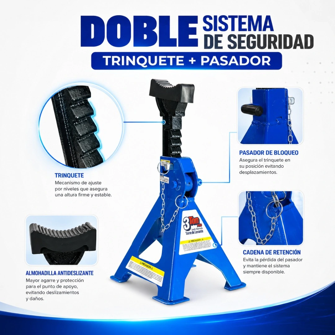 Torre de Levante 3 Ton PRO con Antiderrapante HANTEC - Imagen 4