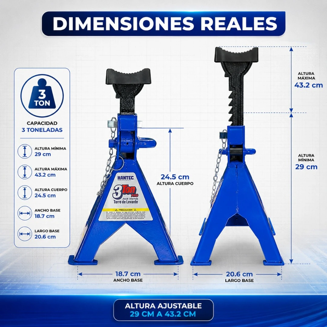 Torre de Levante 3 Ton PRO con Antiderrapante HANTEC - Imagen 7