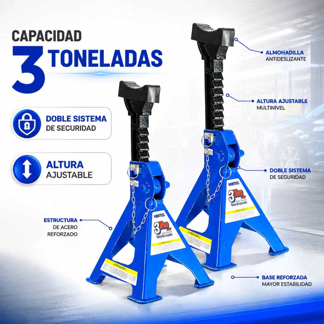 Torre de Levante 3 Ton PRO con Antiderrapante HANTEC - Imagen 11