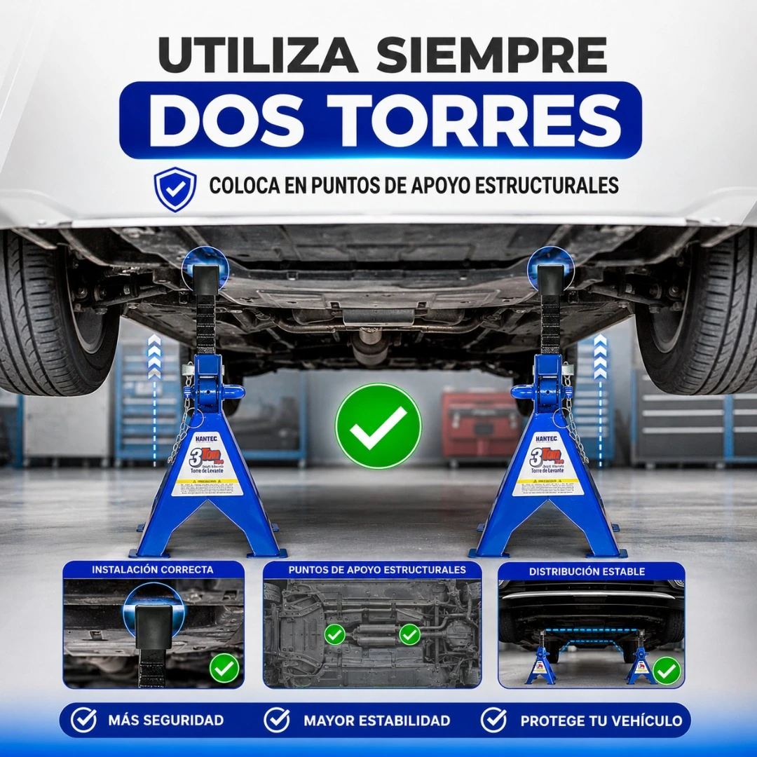 Torre de Levante 3 Ton PRO con Antiderrapante HANTEC - Imagen 13