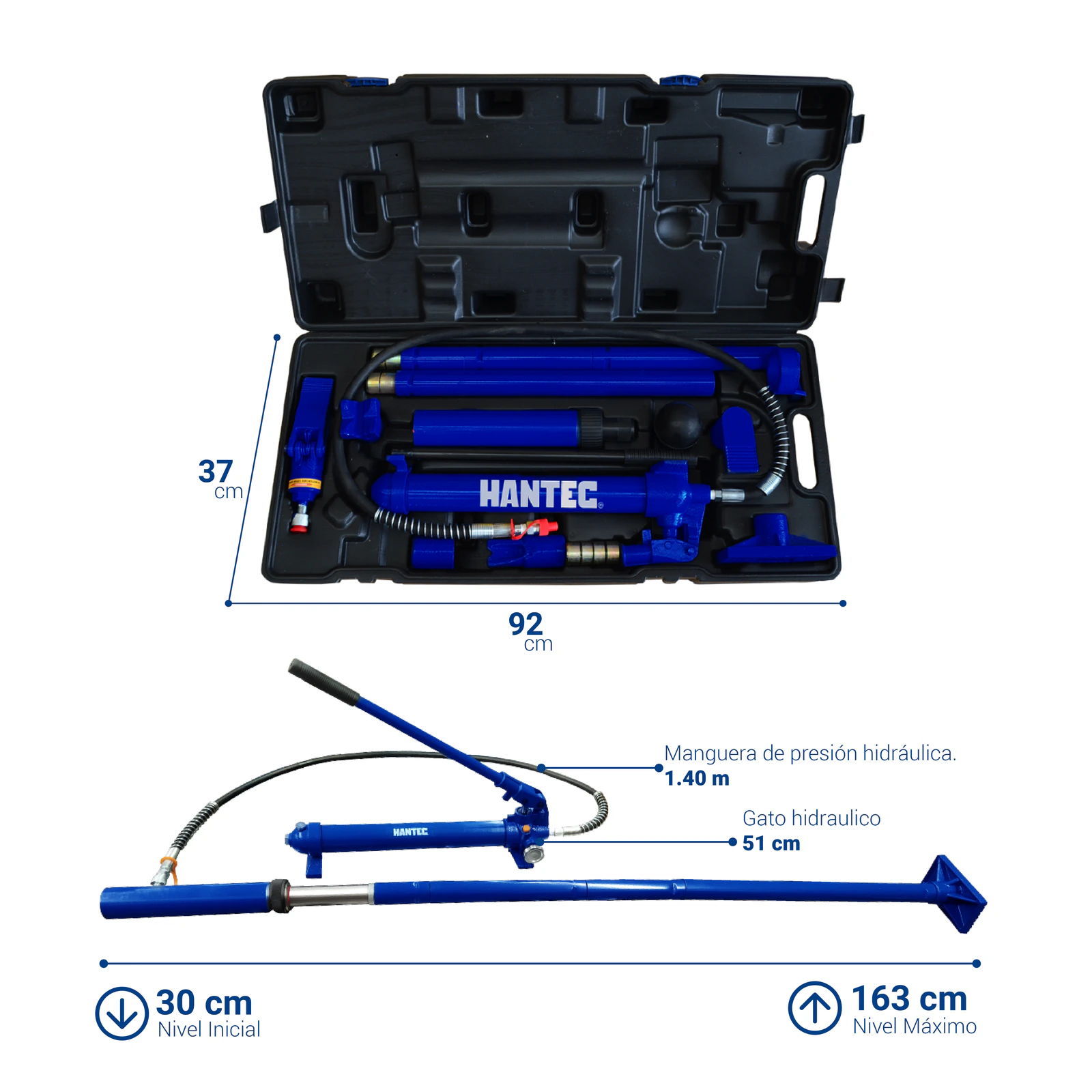 Porto Power Hidráulico 10 Ton HANTEC - Imagen 4