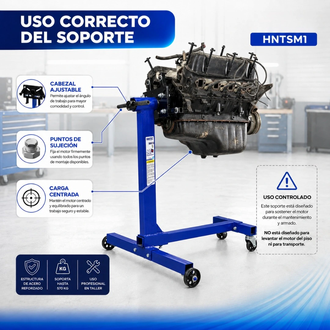 Soporte para Motores 1,200 lbs HANTEC - Imagen 12