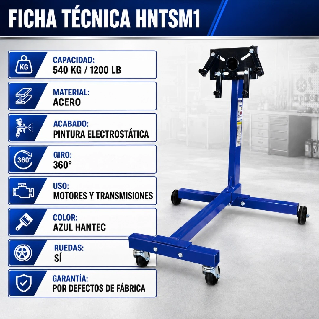 Soporte para Motores 1,200 lbs HANTEC - Imagen 7