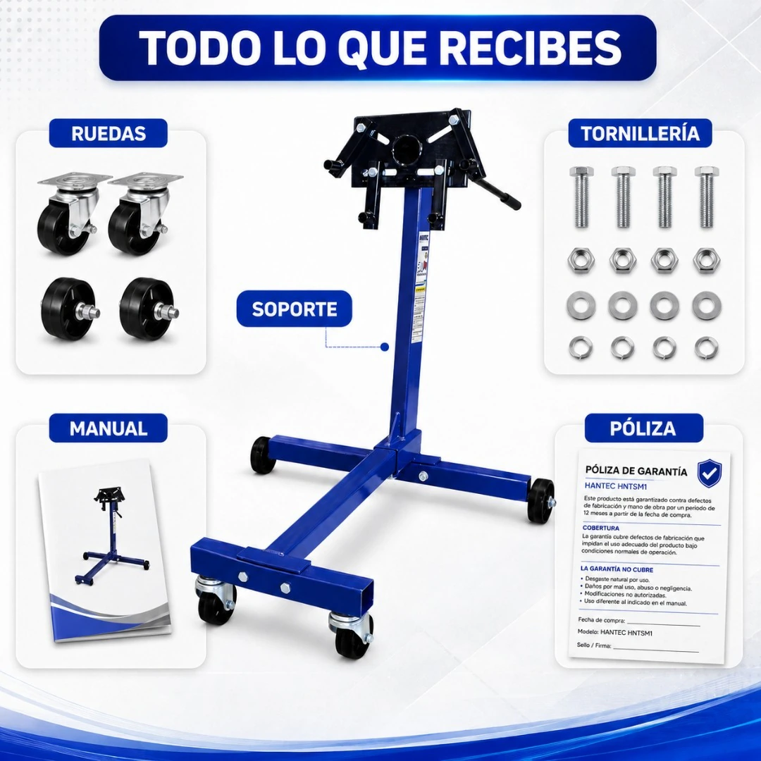 Soporte para Motores 1,200 lbs HANTEC - Imagen 8