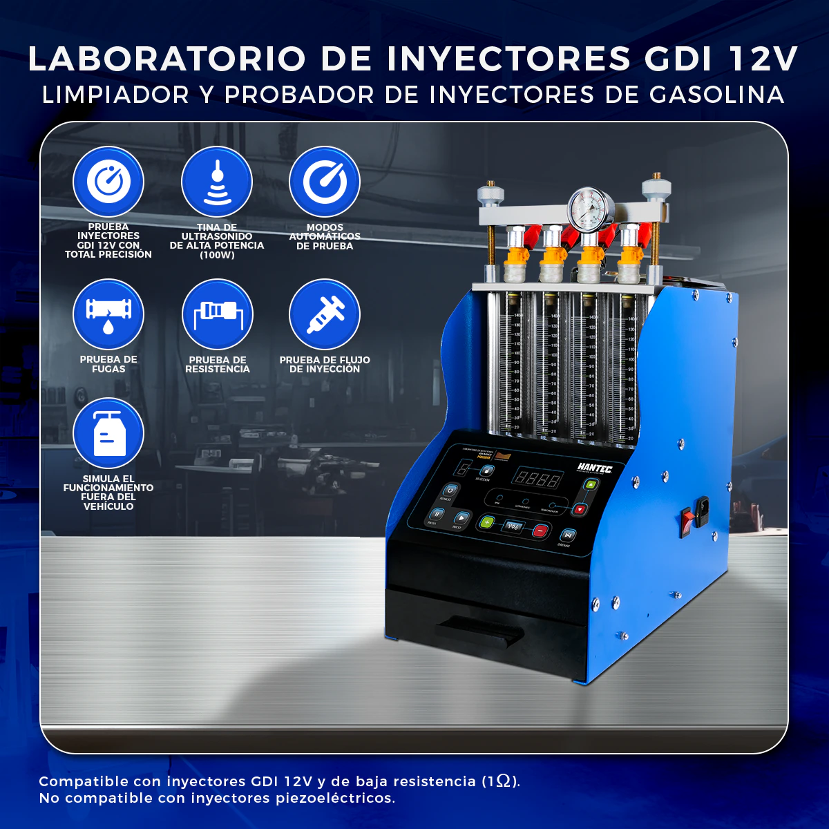 Laboratorio de Inyectores GDI y Piezoeléctrico Básico sin Mesa HANTEC - Imagen 3