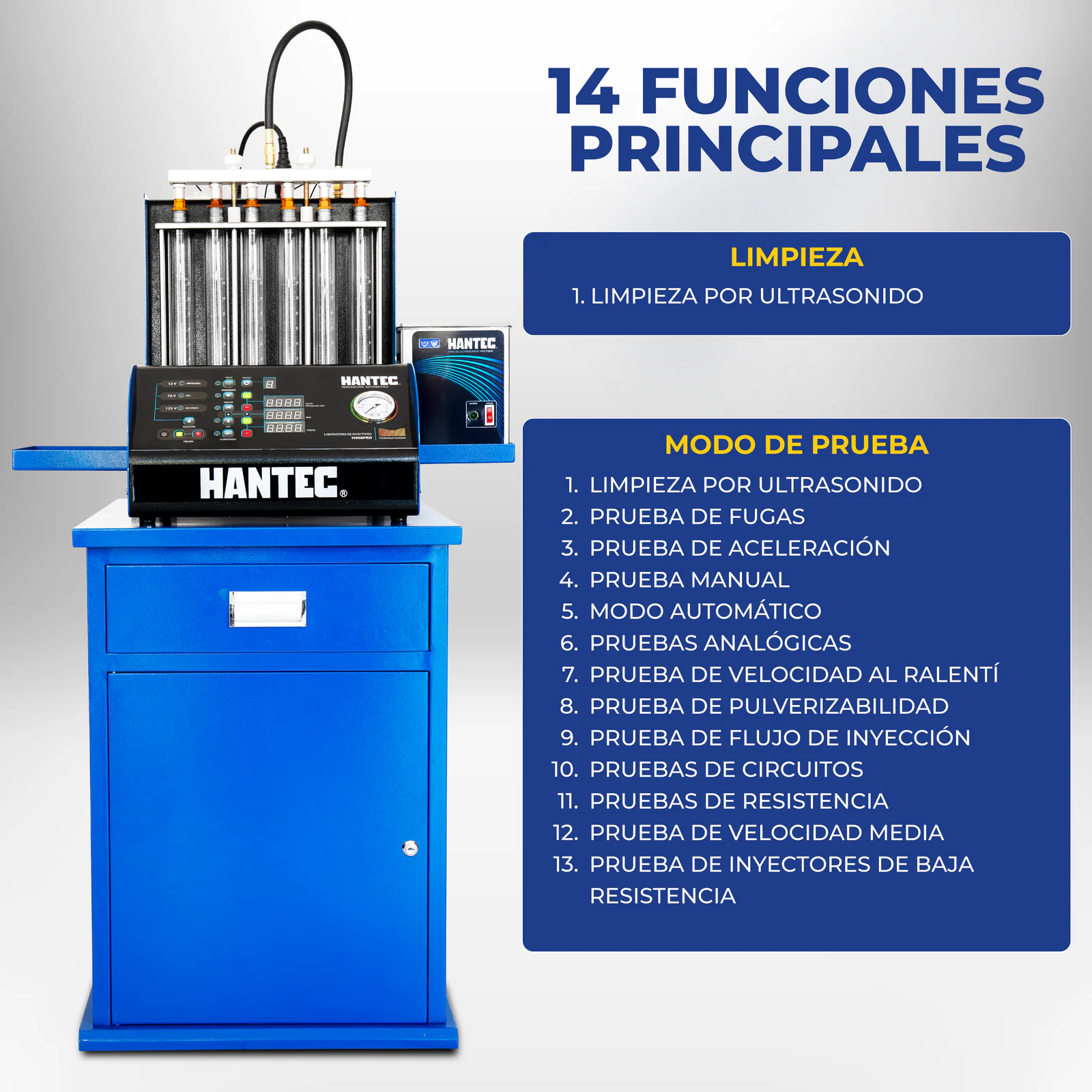 Laboratorio de Inyectores GDI 6 Canales PRO con Mesa + Líquidos HANTEC - Imagen 7