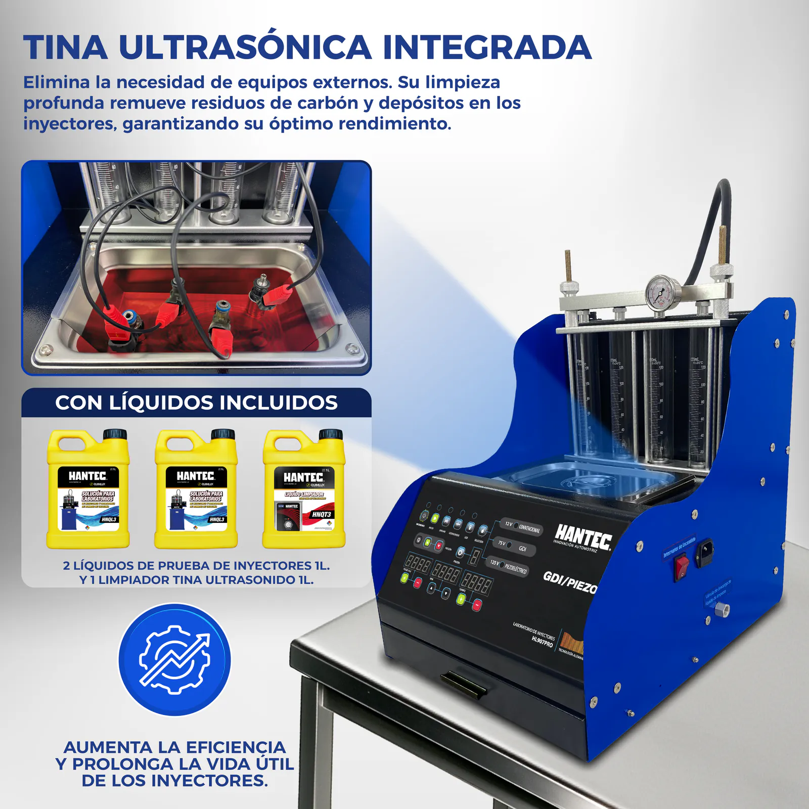 Laboratorio de Inyectores GDI y Piezoeléctrico 4 Canales HANTEC - Imagen 8