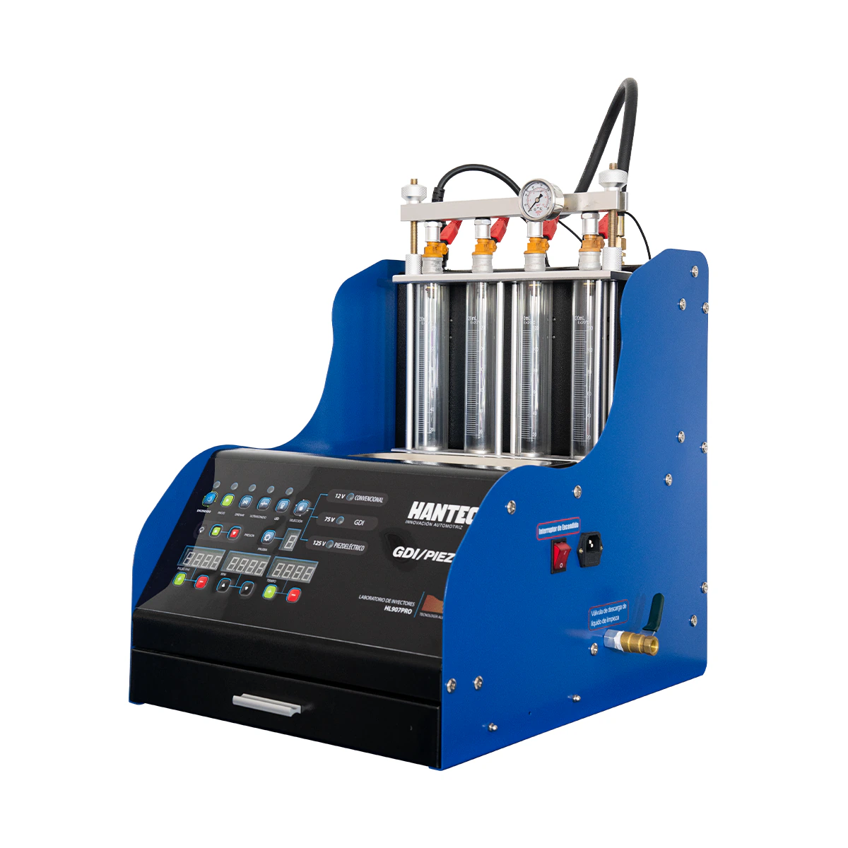Laboratorio de Inyectores GDI y Piezoeléctrico 4 Canales HANTEC
