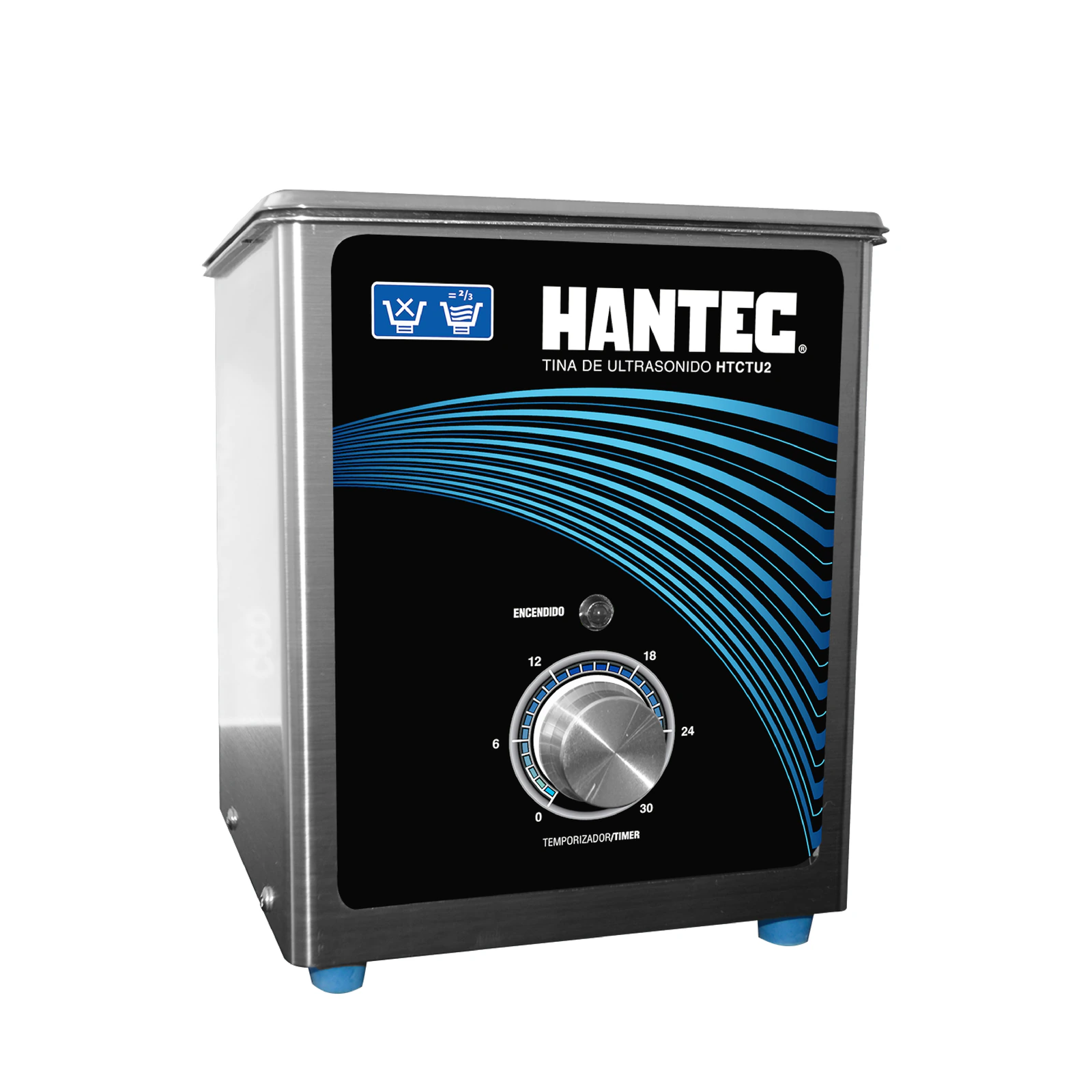 Tina de Ultrasonido 1.8L Metálica HANTEC