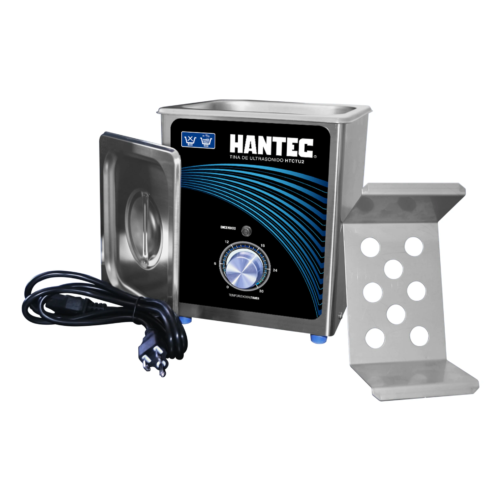 Tina de Ultrasonido 1.8L Metálica HANTEC - Imagen 5