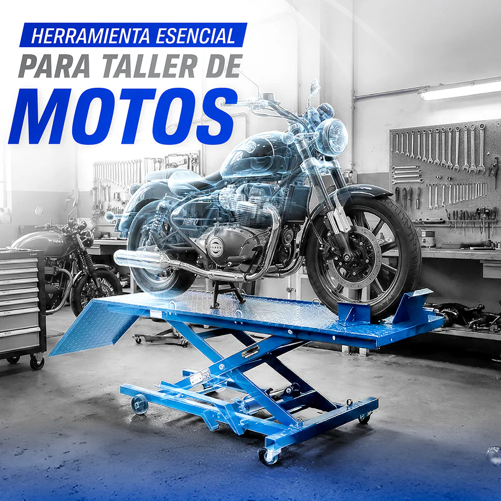 Rampa Hidráulica para Motocicletas 400 kg (900 lbs) HANTEC - Imagen 5