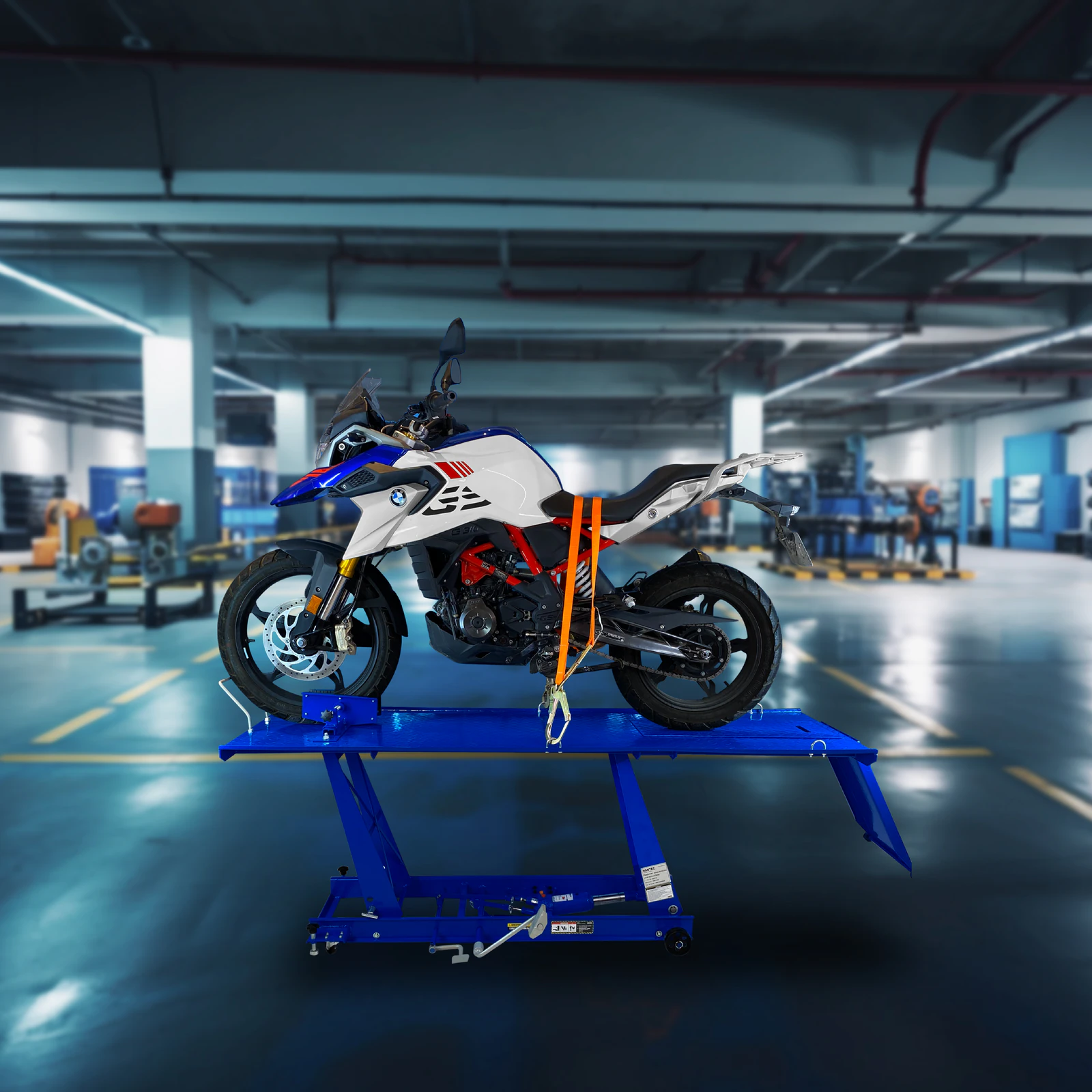 Rampa Hidráulica para Motocicletas 500 kg (1,100 lb) HANTEC - Imagen 4