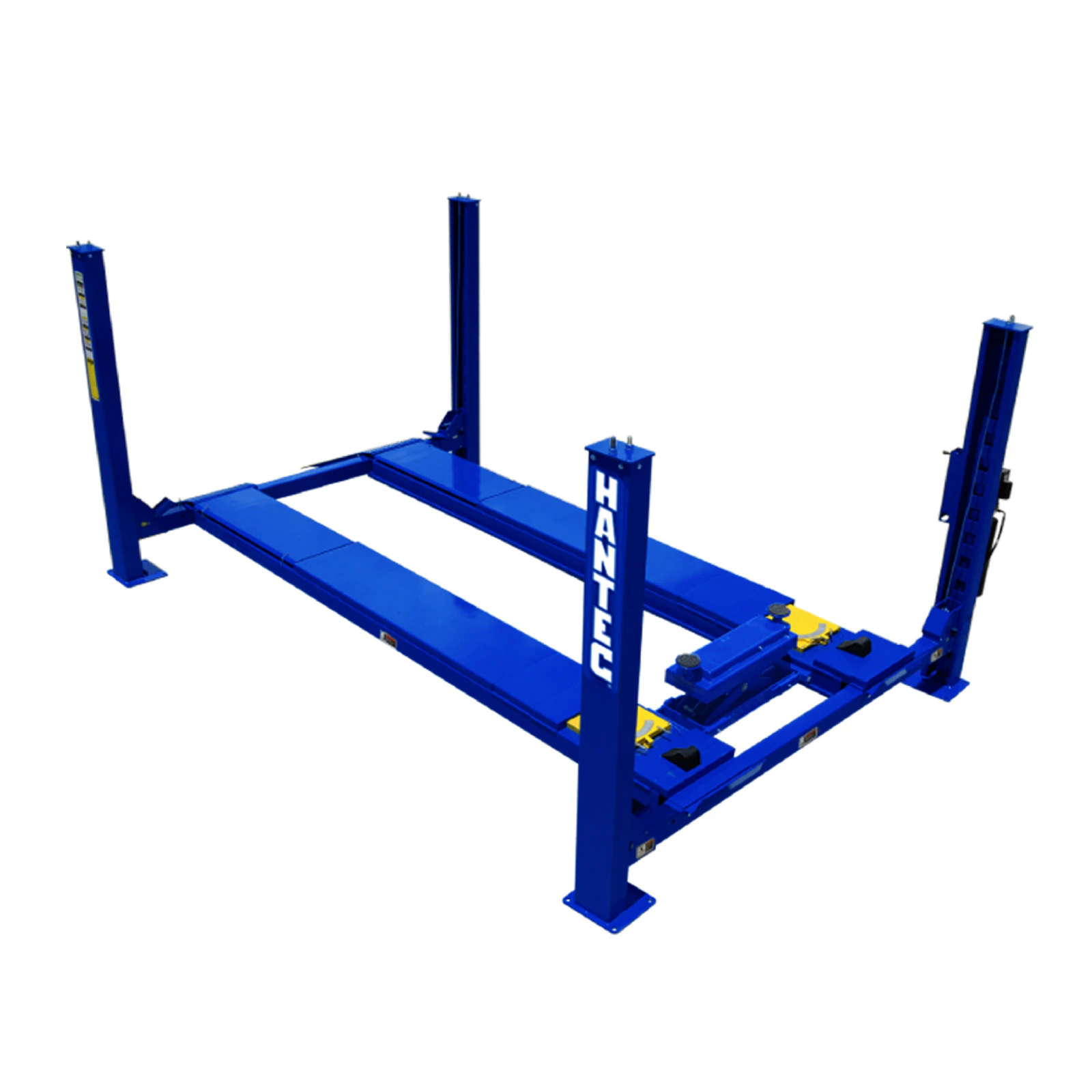 Rampa 4 Postes Alineación 10,500 lbs con Rolling Jack 220V HANTEC - Imagen 1