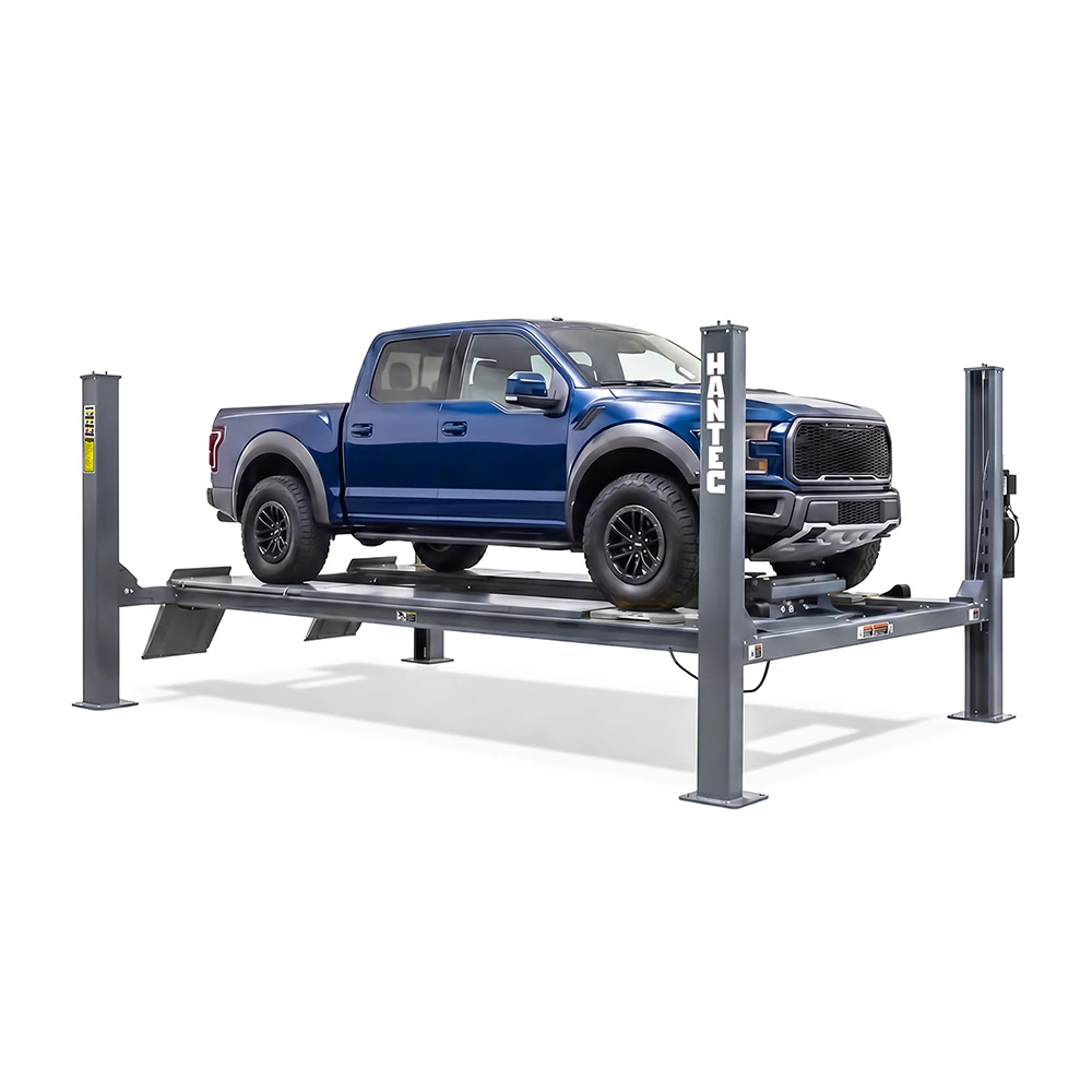 Rampa 4 Postes Alineación 10,500 lbs con Rolling Jack 220V Gris HANTEC