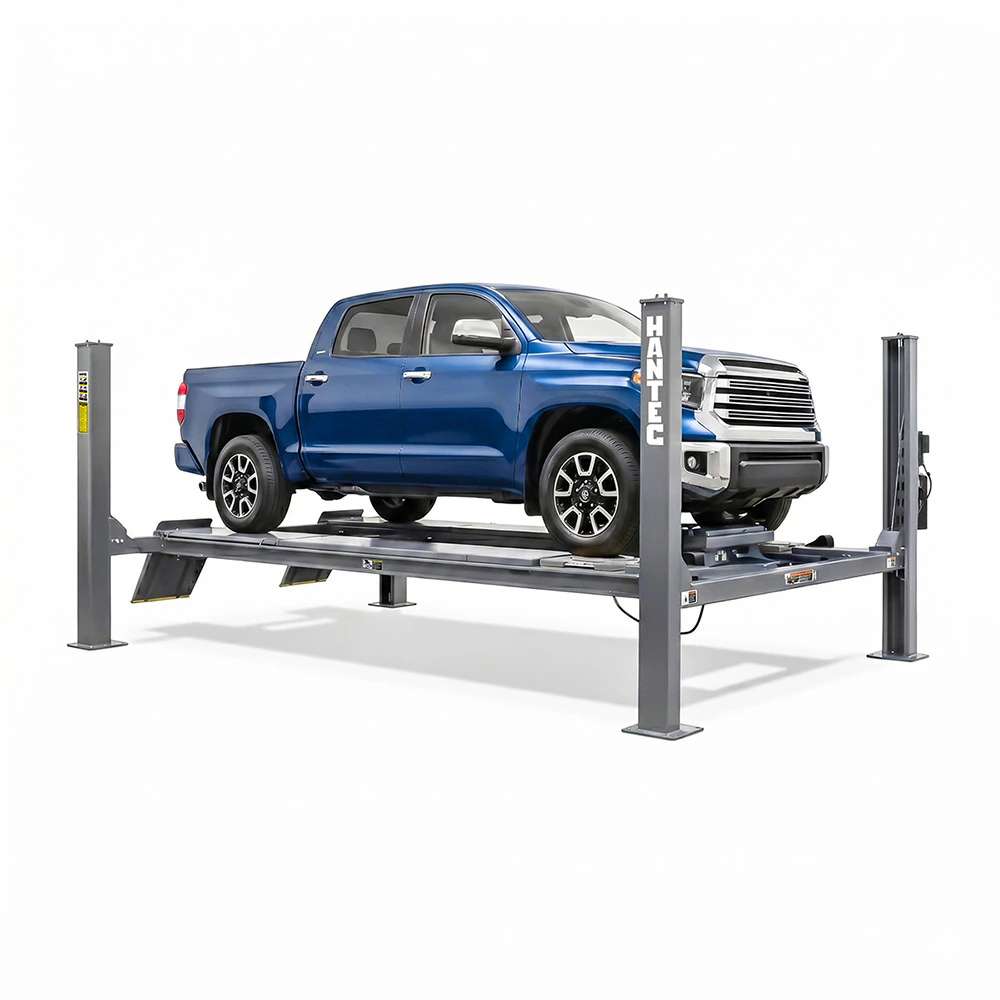 Rampa 4 Postes Alineación 10,500 lbs con Rolling Jack 220V Gris HANTEC - Imagen 2