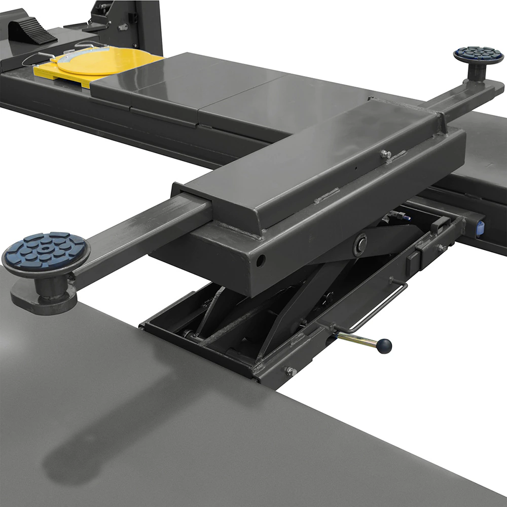 Rampa 4 Postes Alineación 10,500 lbs con Rolling Jack 220V Gris HANTEC - Imagen 7