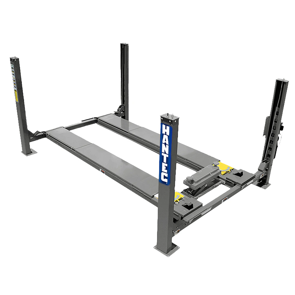 Rampa 4 Postes Alineación 10,500 lbs con Rolling Jack 220V Gris HANTEC - Imagen 9