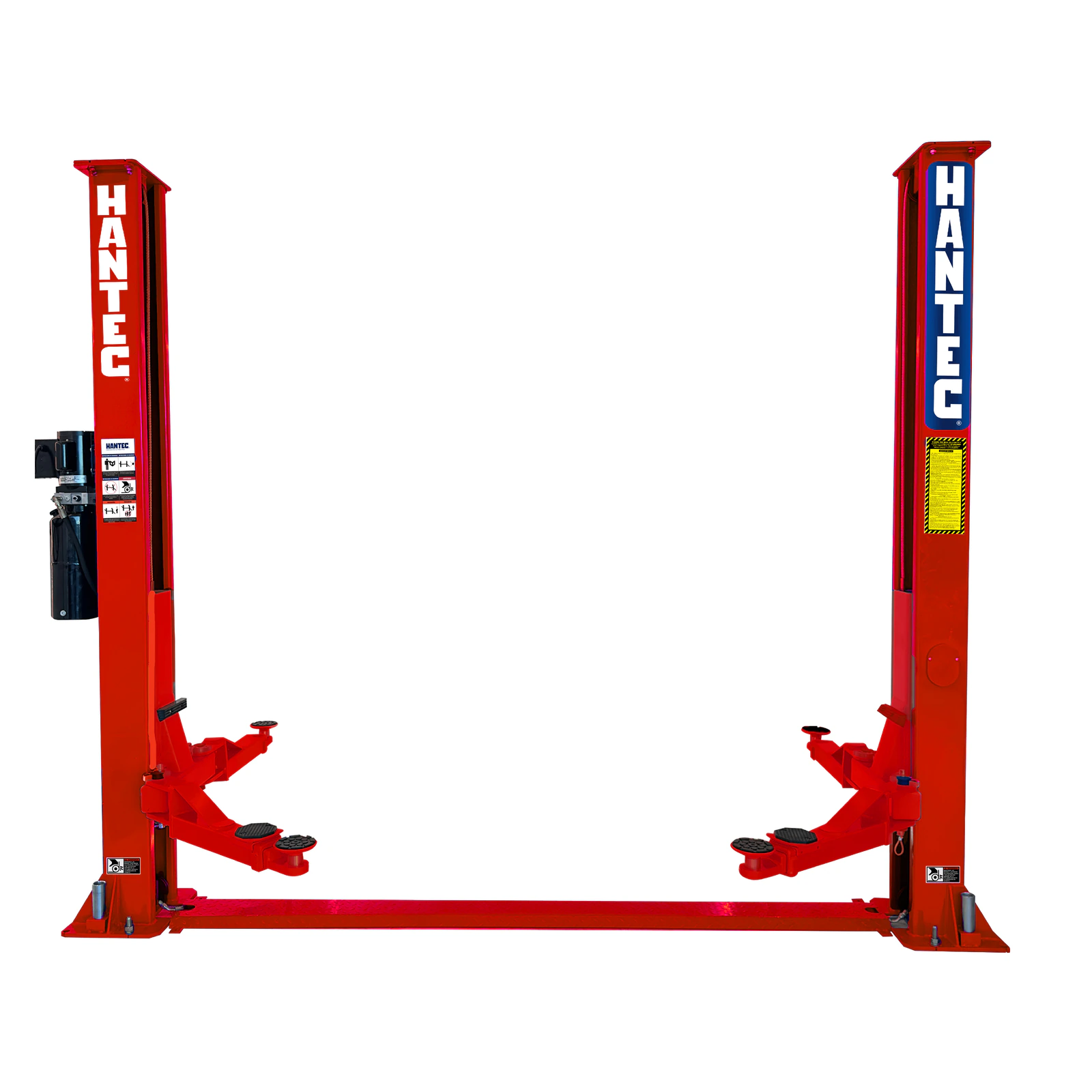 Rampa 2 Postes 10,500 lbs sin Portería Roja 220V HANTEC - Imagen 1