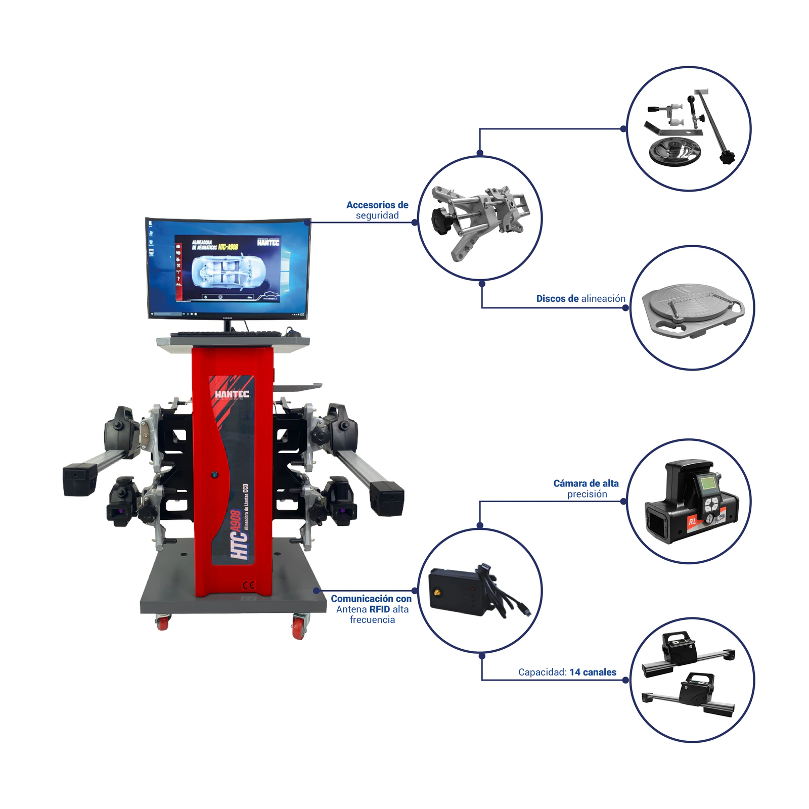 Alineadora Automotriz CCD Autos y Camionetas HANTEC PAQ - Imagen 4