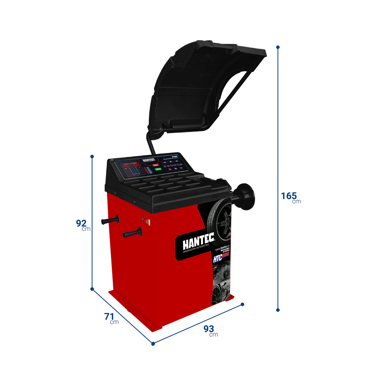 Balanceadora de Llantas 10-30 Pulgadas HANTEC PAQ - Imagen 5