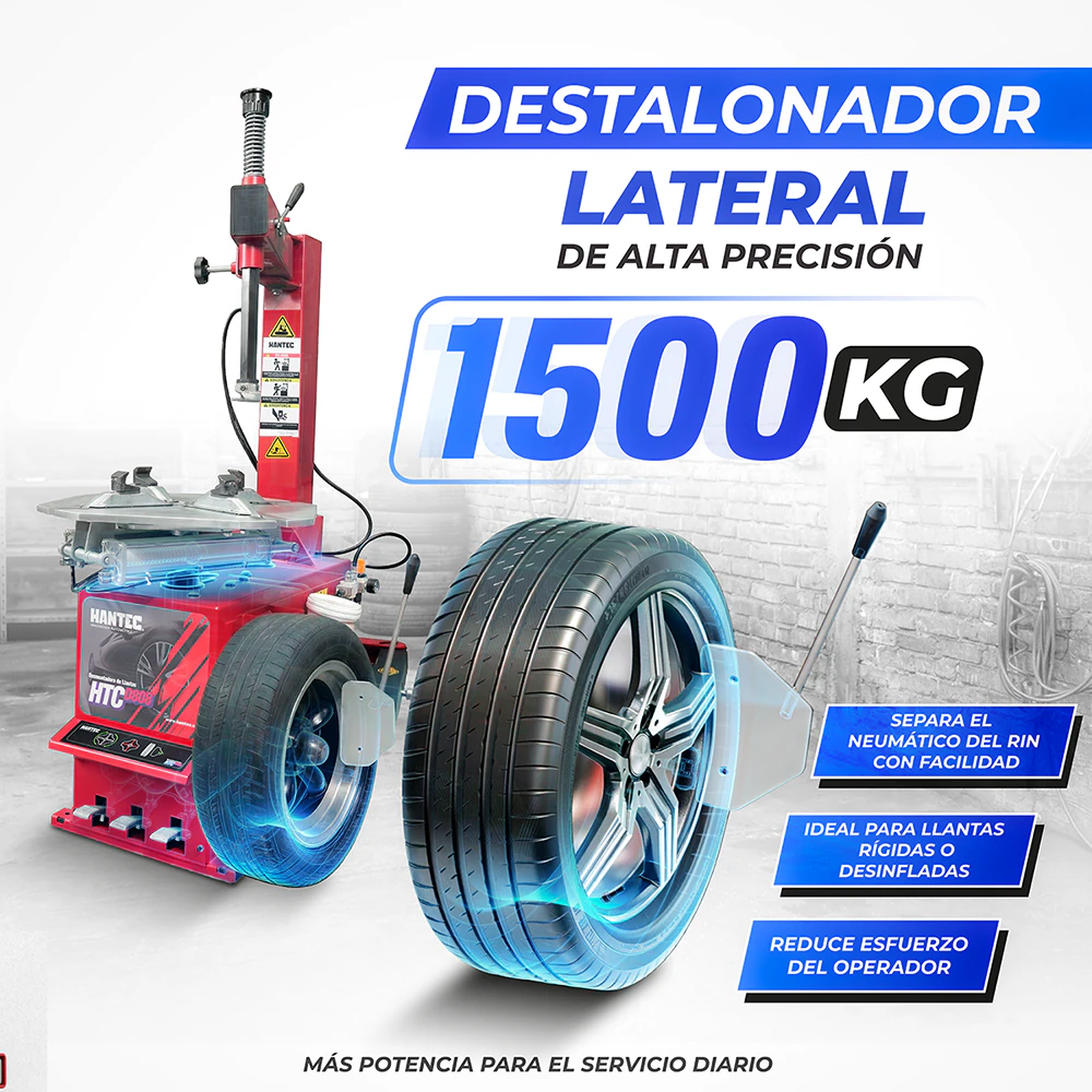 Desmontadora de Llantas 10-24 Pulgadas HANTEC - Imagen 4