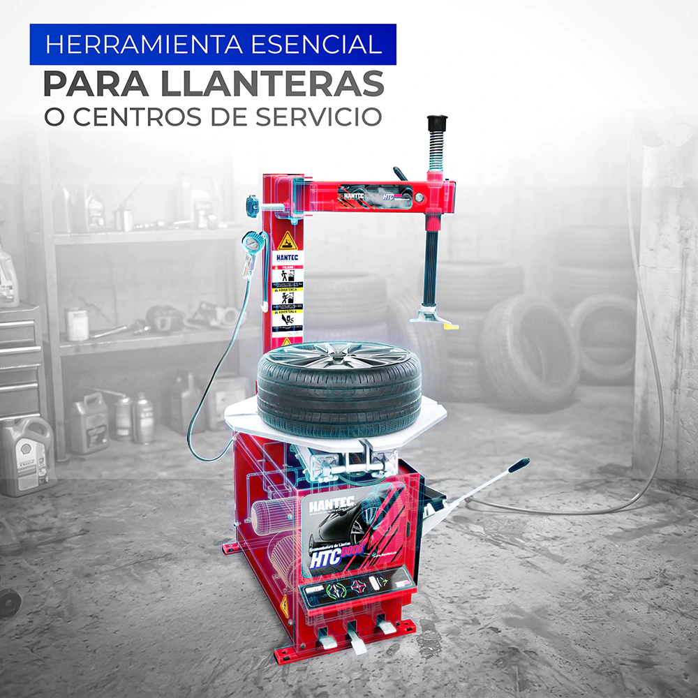 Desmontadora de Llantas 10-24 Pulgadas HANTEC - Imagen 8