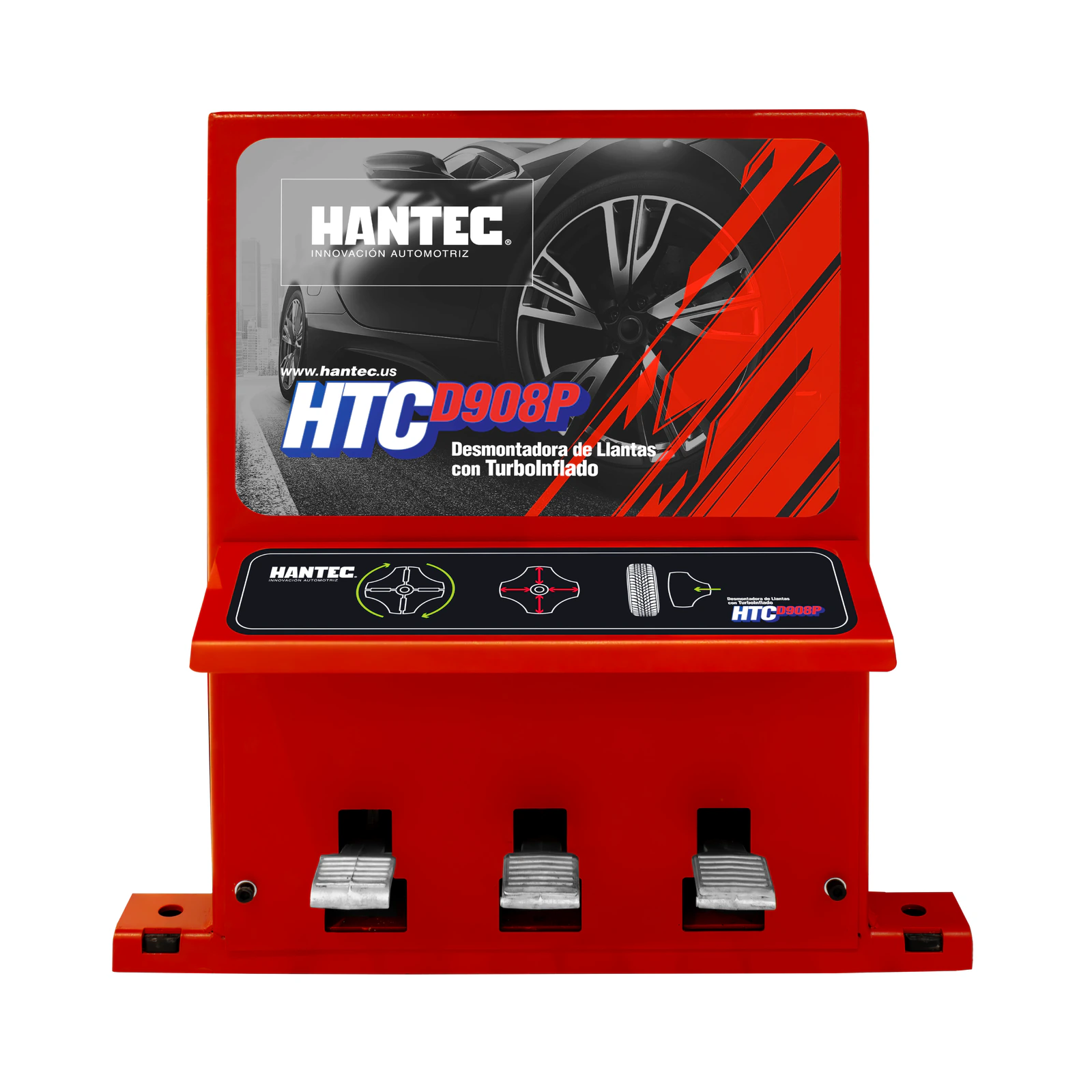 Desmontadora de Llantas 13-28 Pulgadas con TurboInflado y Brazo HANTEC - Imagen 6