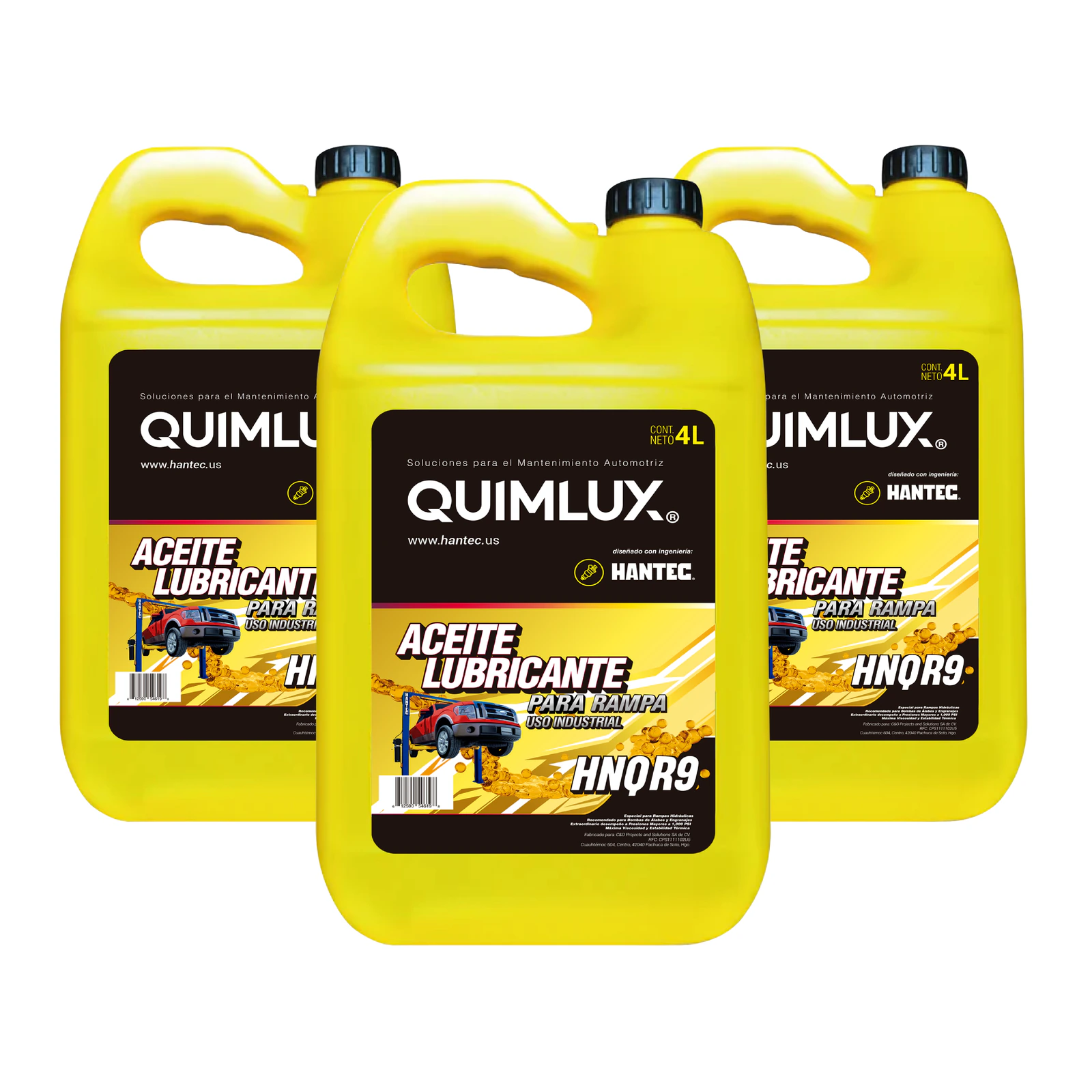 Kit Aceite Lubricante para Rampa Quimlux 3x4L
