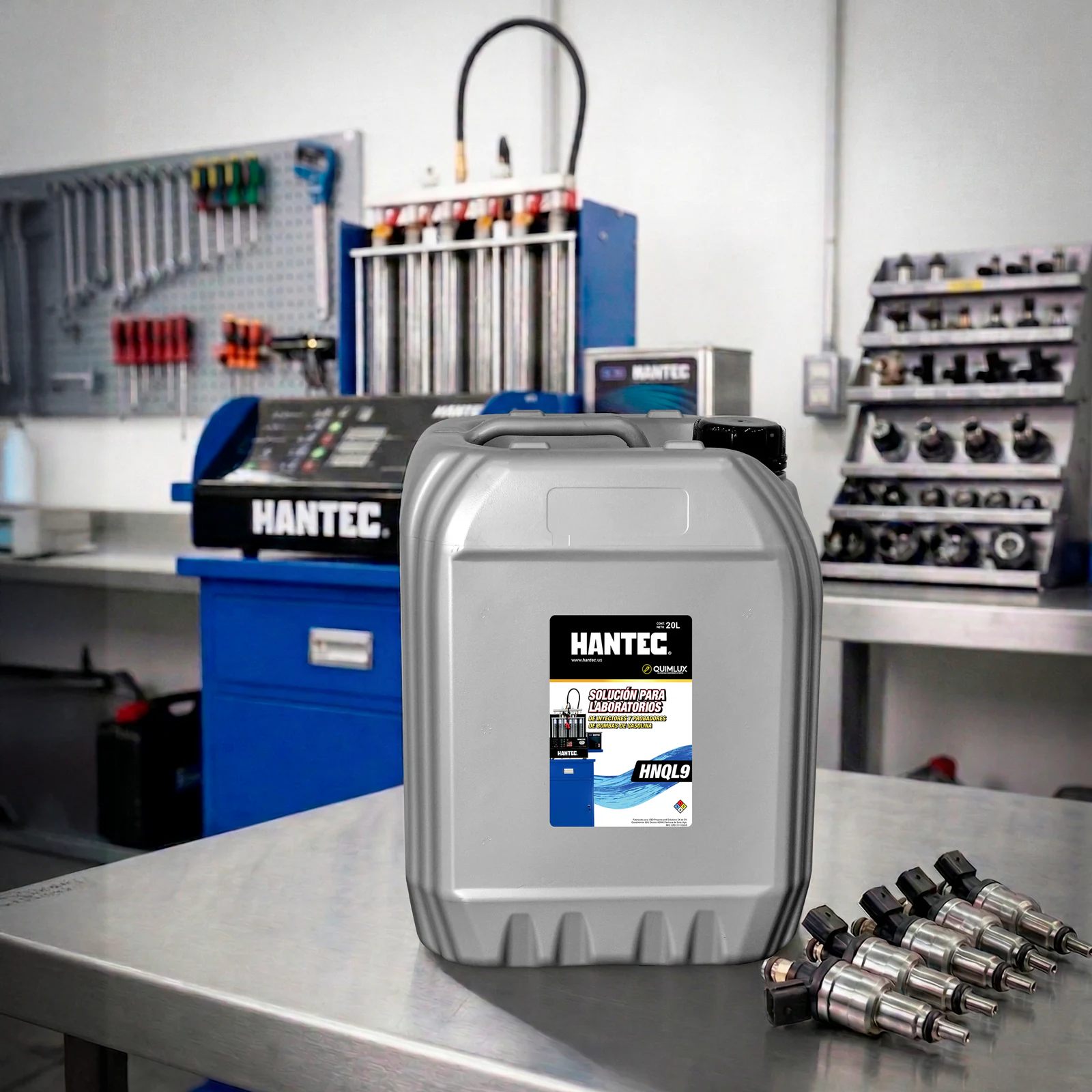 Líquido de Prueba para Inyectores Quimlux Bidón 19L Azul - Imagen 2