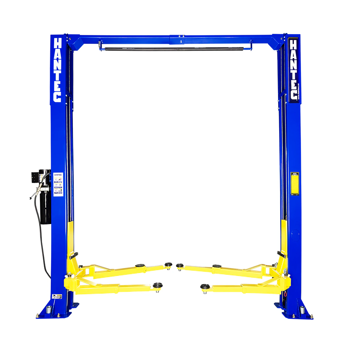 Rampa 2 Postes Simétrica 10,500 lbs con Portería 110V HANTEC - Imagen 1