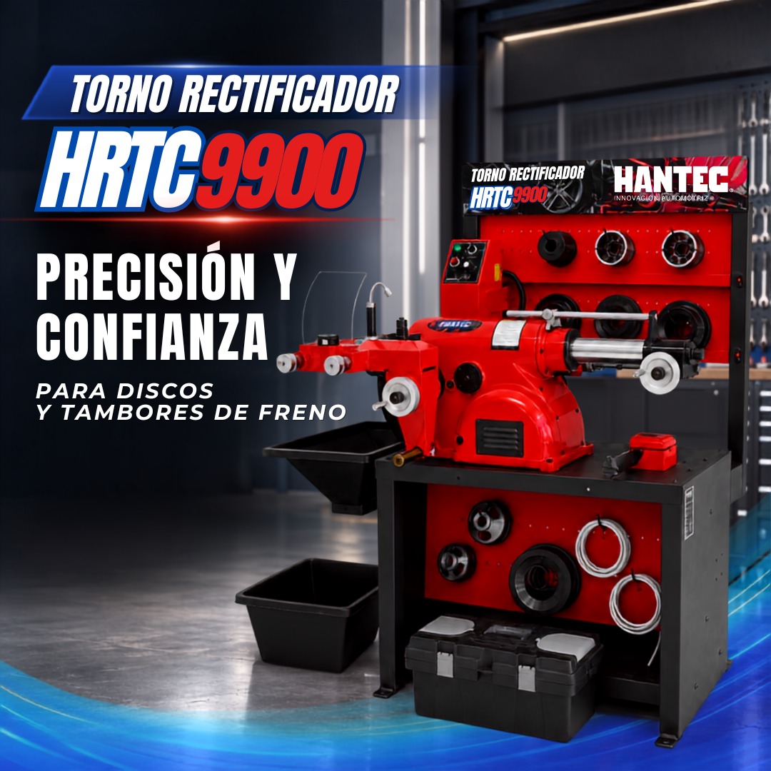 Torno Rectificador de Frenos Disco y Tambor 110V HANTEC - Imagen 2