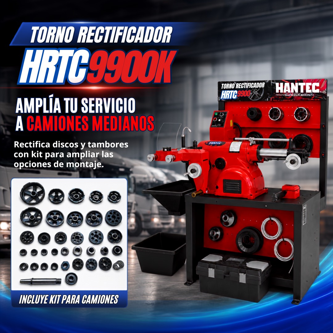 Torno Rectificador de Frenos con Kit para Camionetas 110V HANTEC